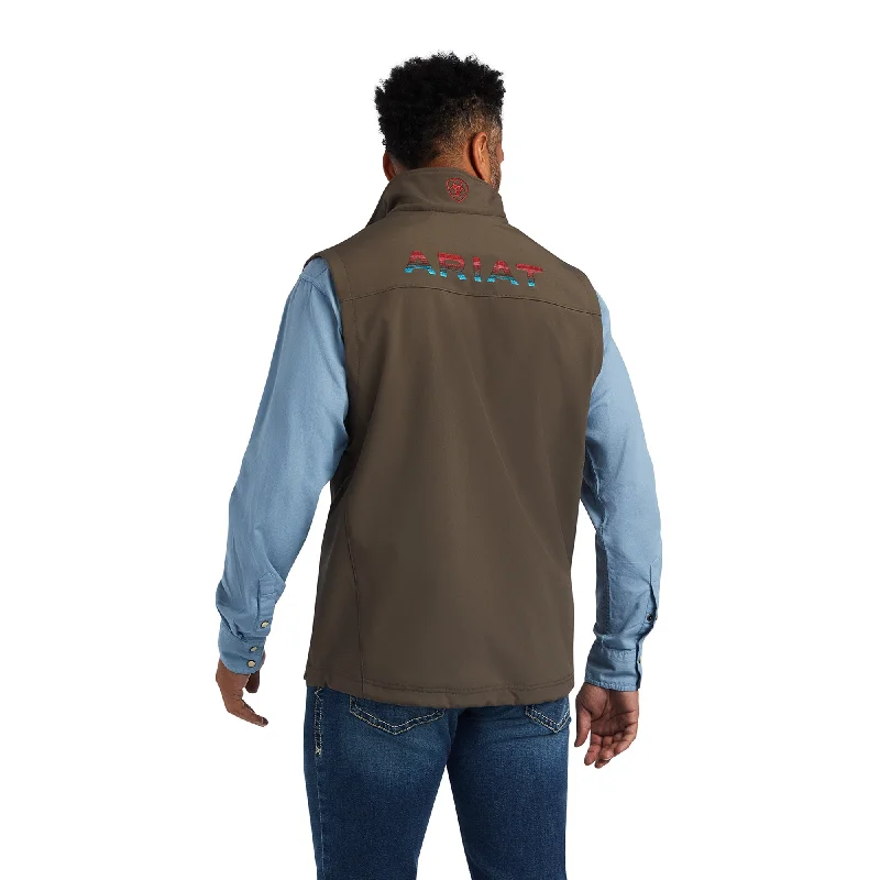 Ariat® Men's Logo 2.0 Banyan Bark Softshell Vest 10041621