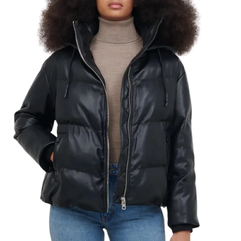 Poppy Puffer Jacket In Black