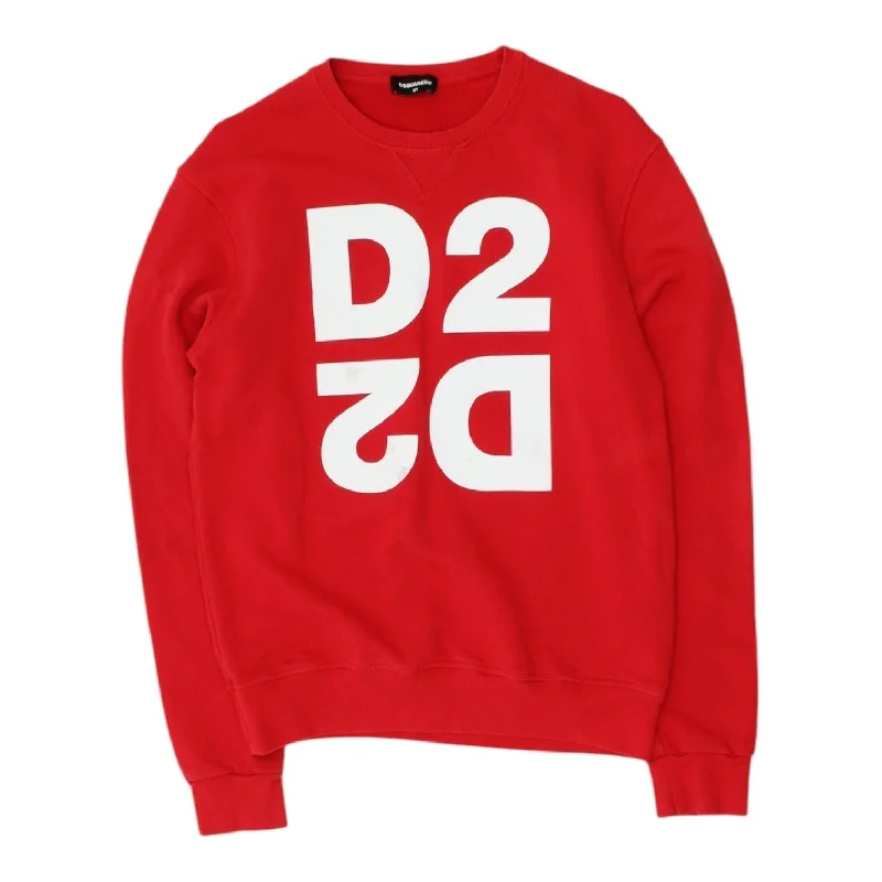 Dsquared2 Kids Red Spell Out Sweatshirt | Vintage Boys Girls Designer Jumper VTG