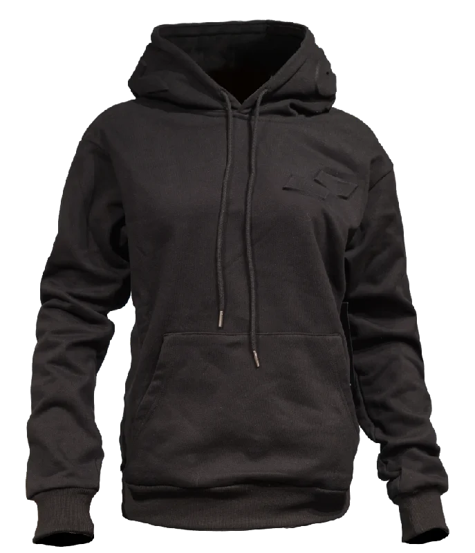 Emboss Hoodies: Black