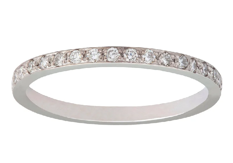 Limited-Time Offer On Elegant Jewelry Pieces I am Love Diamond & White Gold Eternity Band