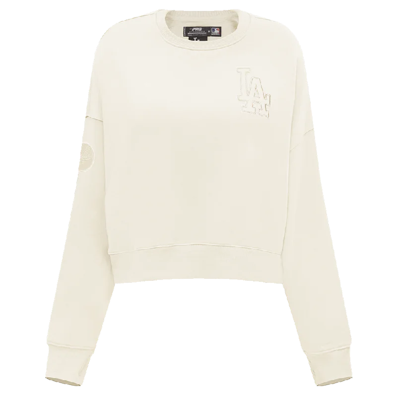 MLB LOS ANGELES DODGERS NEUTRAL WOMEN'S CREWNECK (EGGSHELL)