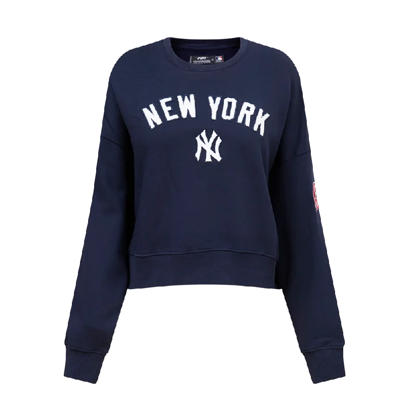 MLB NEW YORK YANKEES CLASSIC WOMEN'S CREWNECK (MIDNIGHT NAVY)