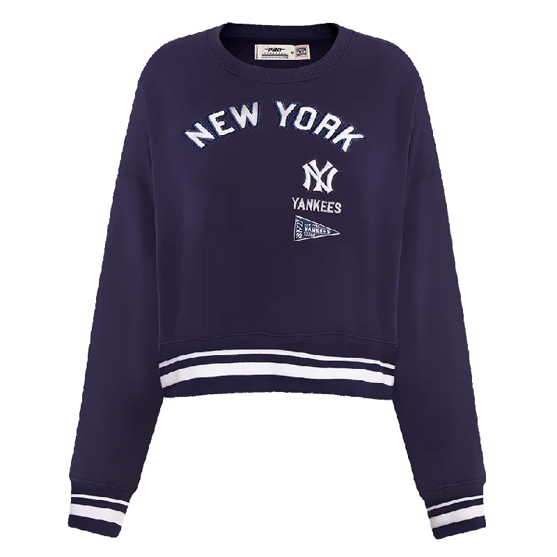 MLB NEW YORK YANKEES RETRO CLASSIC WOMEN'S CREWNECK (MIDNIGHT NAVY)