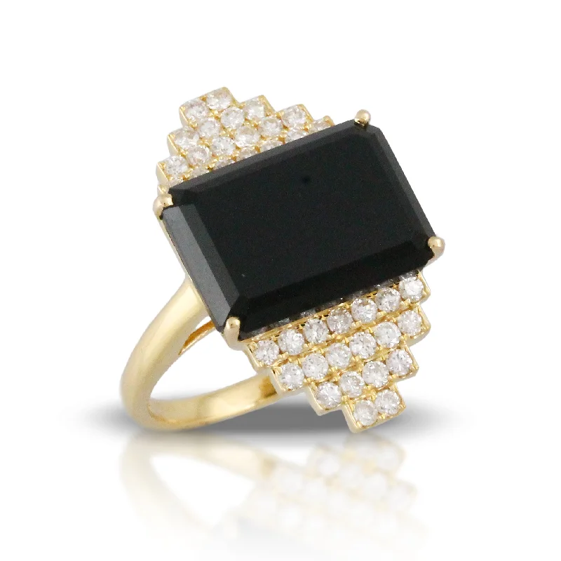 Personalized Jewelry Sale – Meaningful Gifts At Great Prices Black Onyx and Diamond Ring