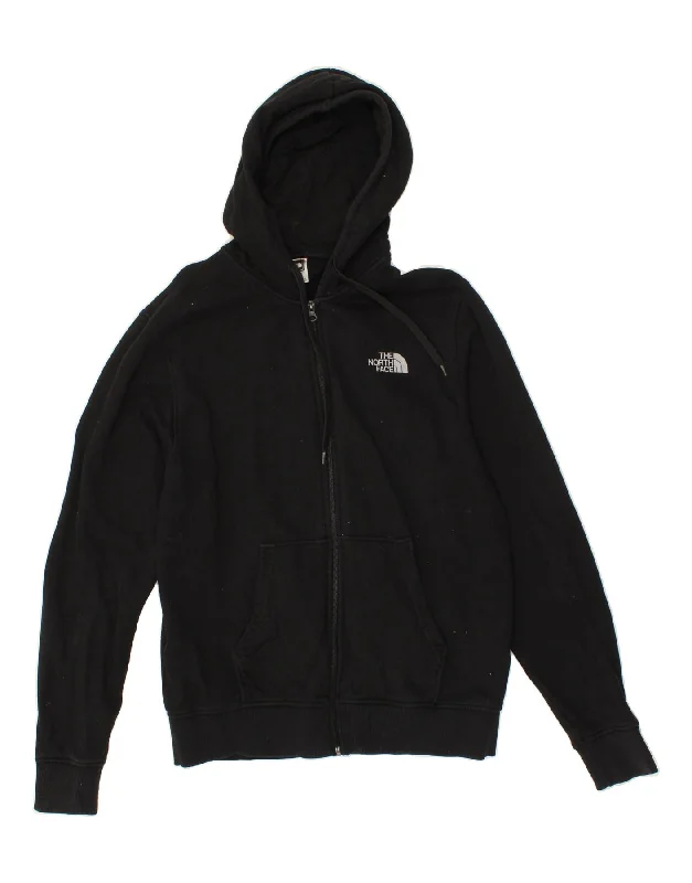 THE NORTH FACE Mens Zip Hoodie Sweater Medium Black Cotton