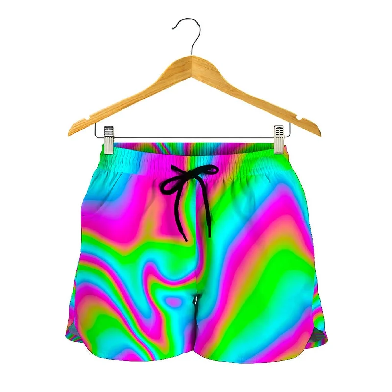 Abstract Psychedelic Trippy Print Women's Shorts