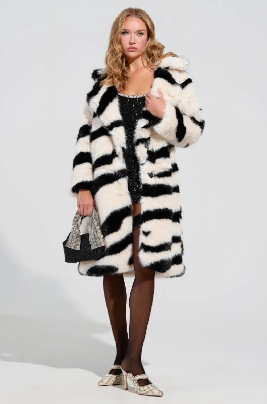 BROOKFIELD FAUX FUR COAT