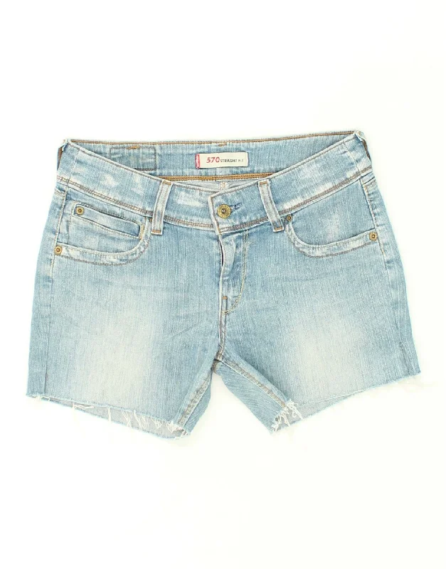 LEVI'S Womens Vintage Denim Shorts W28 Medium Blue Cotton