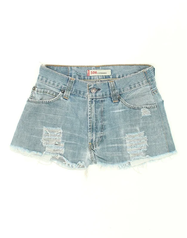 LEVI'S Womens Vintage Denim Shorts W30 Medium Blue Cotton