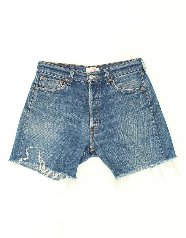 LEVI'S Womens Vintage Denim Shorts W31 Medium Blue Cotton