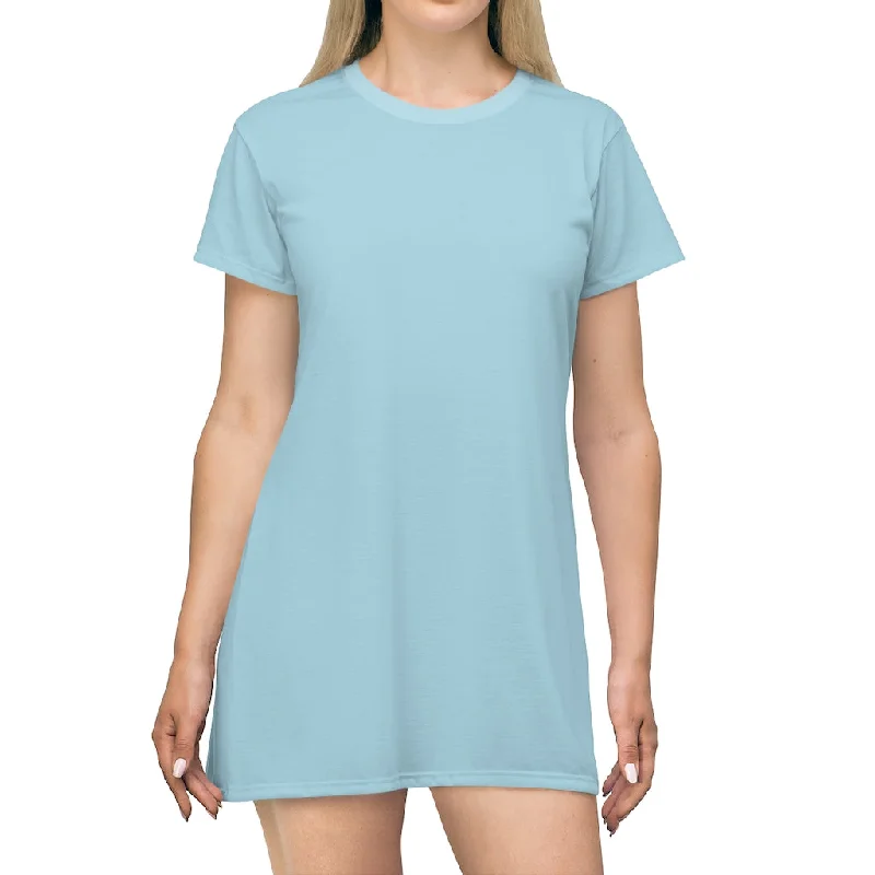 Light Blue T-shirt Dress