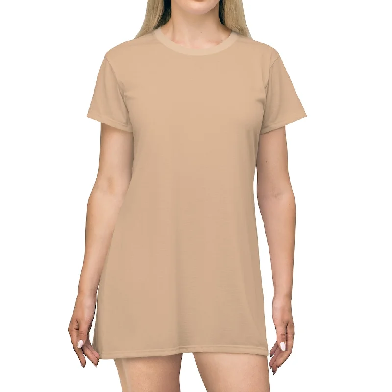 Nude T-shirt Dress