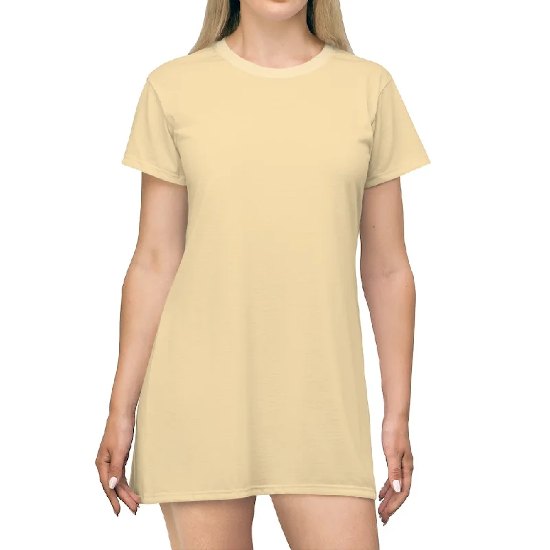 Peach T-shirt Dress