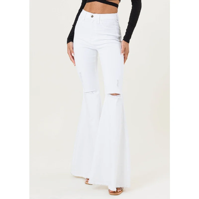 White Cowgirl Flare Jeans Women's Boutique Suit