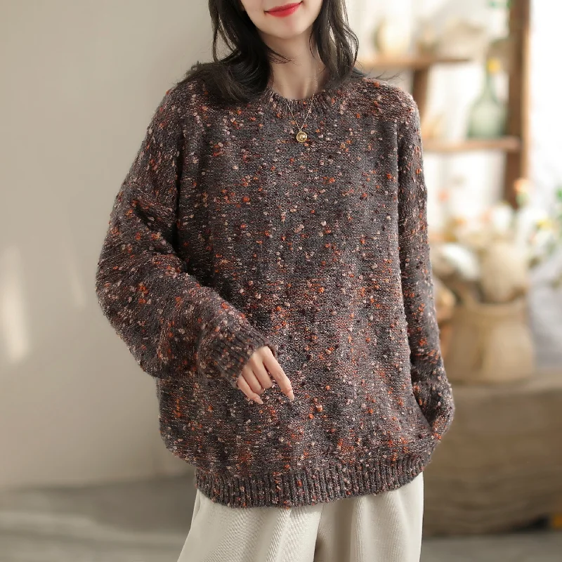 Women Casual Winter Camel Knitted Cardigan