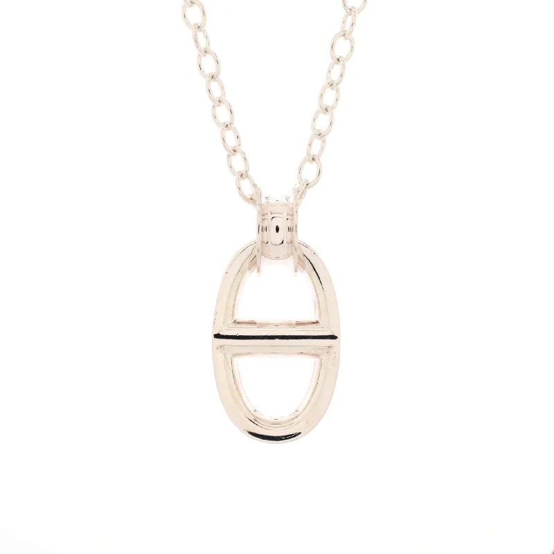 Grab Exquisite Jewelry At The Lowest Prices Chaine d'Ancre Reponse Pendant Necklace Sterling Silver Very Large