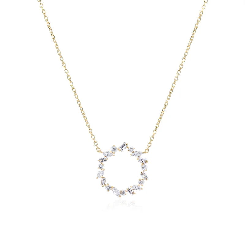 Unmissable Jewelry Clearance – Final Reductions Fancy Shape Diamond Eternity Necklace