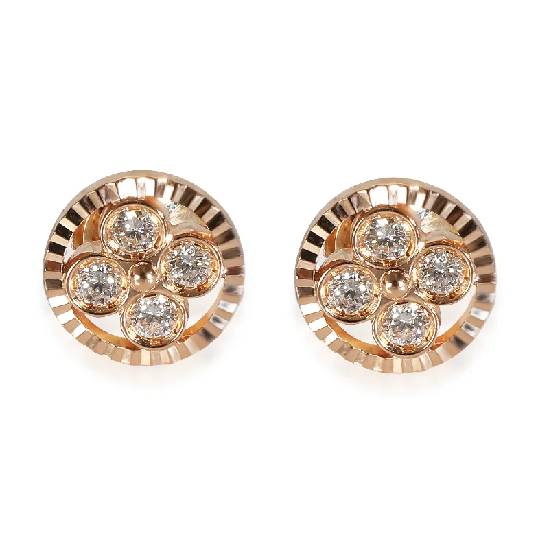Jewelry Flash Sale – Stylish Designs At Unbeatable Rates Louis Vuitton Sun Blossom Diamond Earring in 18k Rose Gold 0.40 CTW